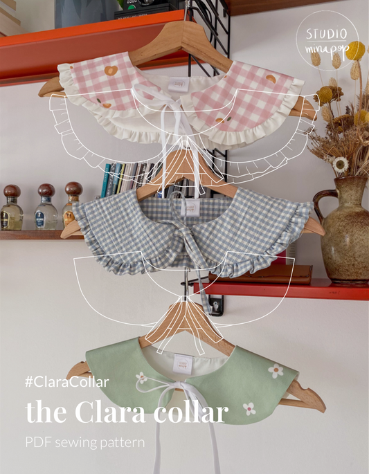 Clara collar PDF sewing pattern