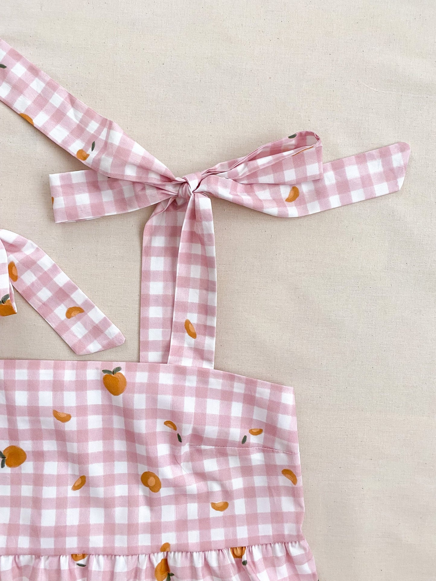 Meadow top in apricot picnic - size S