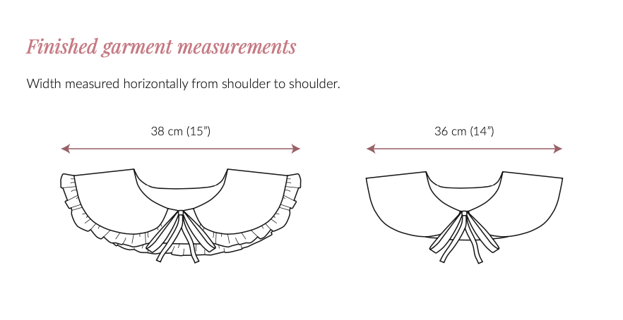 Clara collar PDF sewing pattern