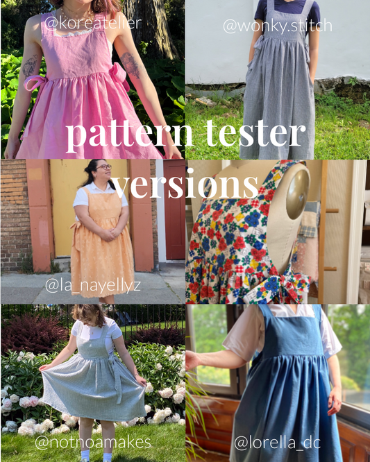 Ellie pinafore PDF sewing pattern