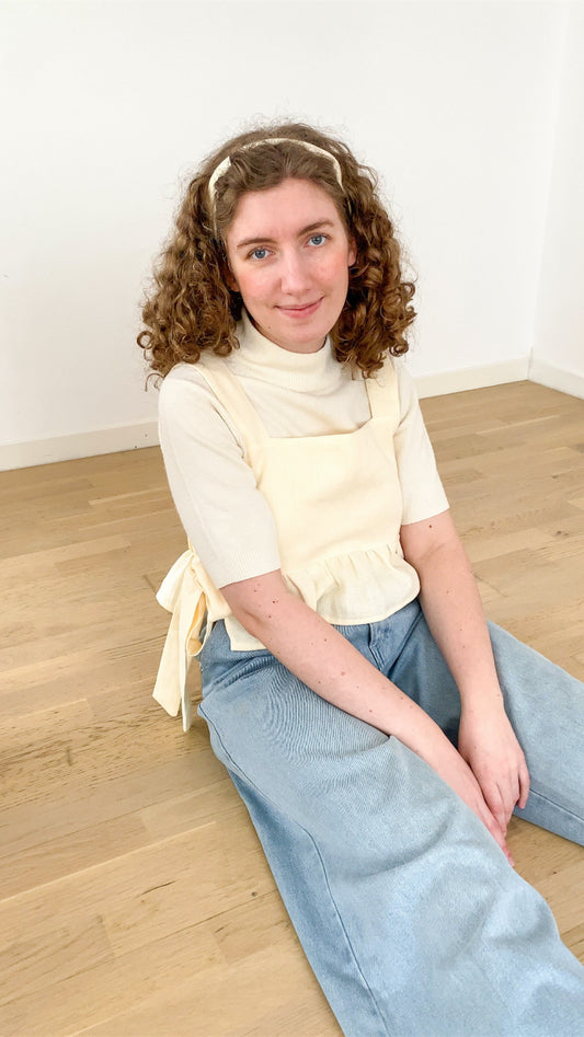 Birch top in natural linen