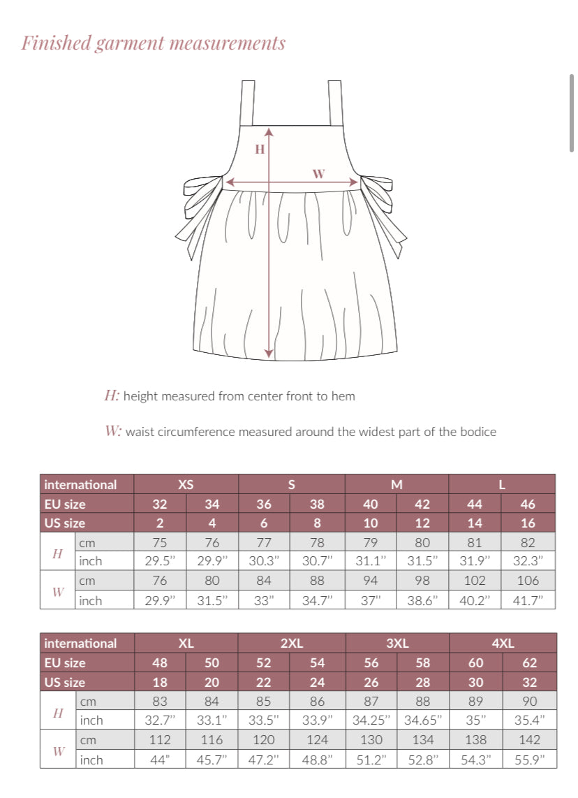 Ellie pinafore PDF sewing pattern Studio Minapop Ellie pinafore PDF sewing pattern Studio Minapop