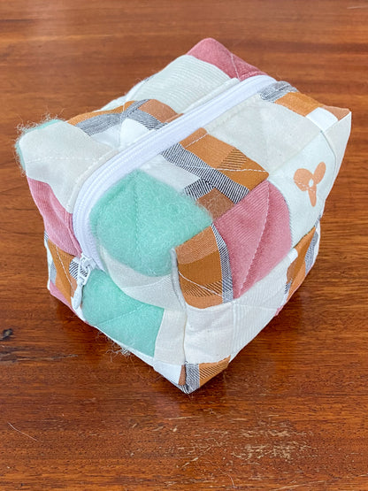 Mini patchwork pouches