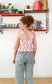 Meadow top in apricot picnic - size S