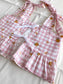 Meadow top in apricot picnic - size S