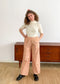 Wren pant in mustard picnic - size S