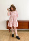 Maple dress in apricot picnic - size S