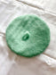 Beret in mint green wool